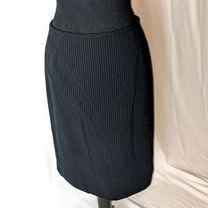 Pinstripe Pencil Skirt